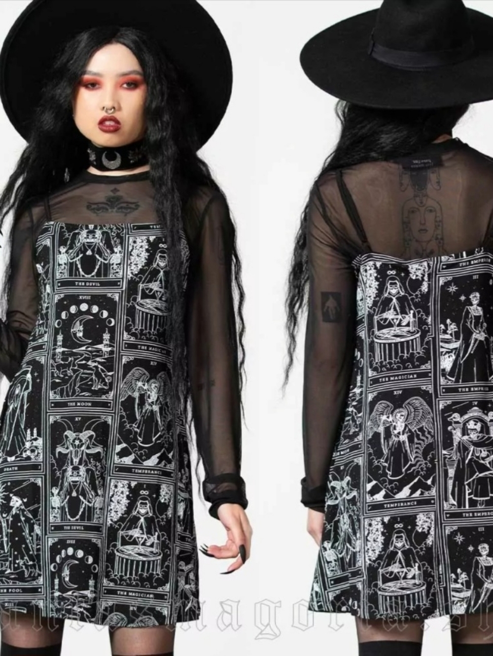 Killstar Believer Tarot Slip Dress, VGUC, Size S